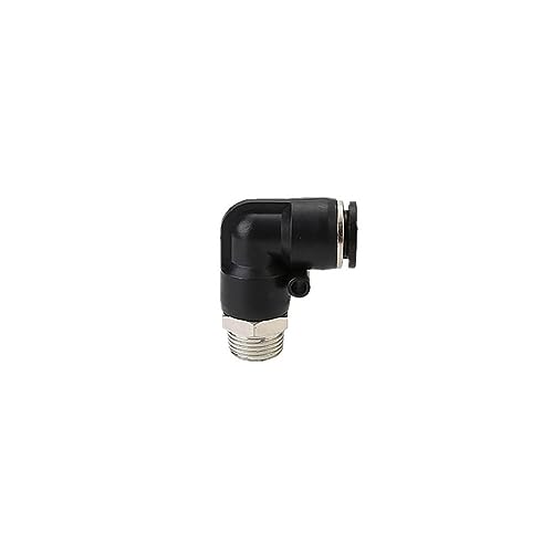 Pangocho PH/PL/PLF Pneumatischer Luftanschluss 4 mm 6 mm 8/10 mm Gewinde 1/8 1/4 3/8 1/2 schwarze Kunststoffschlauchanschlüsse(4-m5 (4mm-M5),PL) von Pangocho
