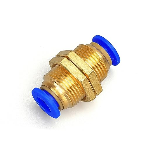 Pangocho Pneumatische Fitting Rohr Luft Anschluss Rohr Schnellanschlüsse Wasser Push In Schlauch Kunststoff 4/6/8/10/12/14mm Anschlüsse(PM,14mm) von Pangocho