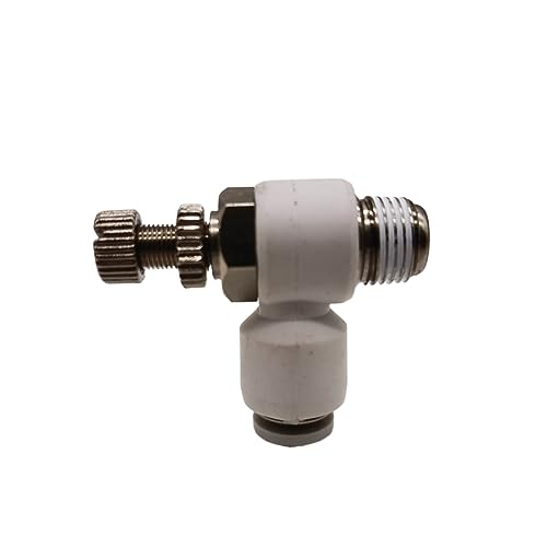 Pangocho Pneumatische Fitting-Rohranschlüsse, hochwertige weiße Schlauchanschlüsse, Gewinde-Schnellkupplung, Luftschlauch-Anschluss, 1/4, 1/2, 6 mm, 8 mm BSP(12-01 (12mm-1l8),SL) von Pangocho