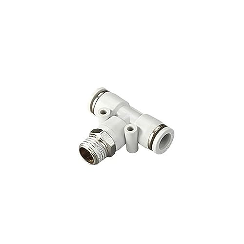 Pangocho SL PLF PB Weiße pneumatische Fitting-Rohranschlüsse Schlauchanschlüsse 1/4 1/2 6 mm 8 mm BSP-Gewinde Schnellkupplung Luftschlauchanschluss(4-01 (4mm-1l8),PB) von Pangocho