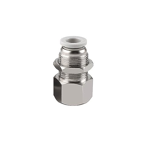Pangocho Weißer pneumatischer Schnellkupplungs-Luftschlauch 4 6 mm 8 mm 10 mm 12 mm BSP-Außengewinde PT 1/8 1/4 3/8 1/2(8-01 (8mm-PT1l8),PMF) von Pangocho