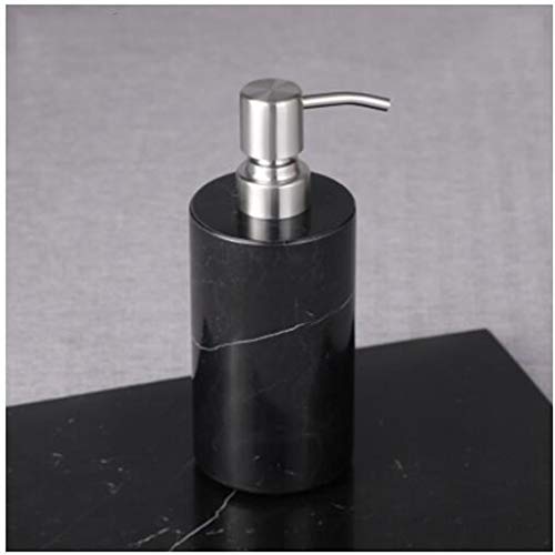 Wohnfreuden Seifendosierer, Black Marble Seifenspender, Edelstahl Pumpenkopf, Flüssigseife, Badezimmer Lotion-Flasche for Bad und Küche Seifenspender for ätherische Öle von Pangocho