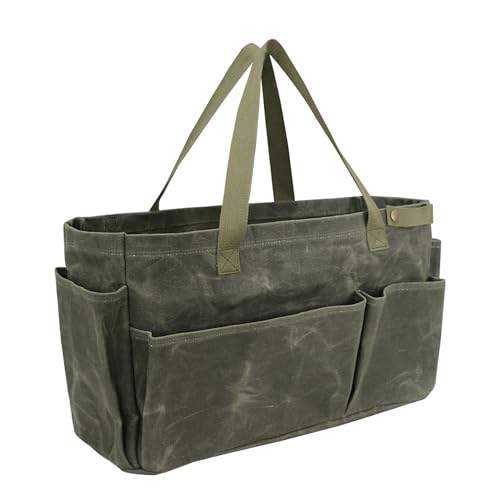 Werkzeugtaschen Gartentasche Gartenwerkzeugtasche Campingtasche gewachstes Canvas maximal 30 Liter Olivgrün Werkzeugtaschen Gartentasche Gartenwerkzeugtasche Campingtasche gewachstes Canvas maximal 30 Liter Olivgrün von PangolinTiger