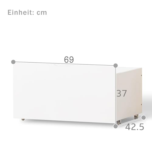 Pangshiyuan 2 Schubladen für Kinderbett mit Stauraum, Verwendung mit Halbhöhenbetten, Kiefernholz, Weiß, 38 cm Tiefe Pangshiyuan 2 Schubladen für Kinderbett mit Stauraum, Verwendung mit Halbhöhenbetten, Kiefernholz, Weiß, 38 cm Tiefe von Pangshiyuan