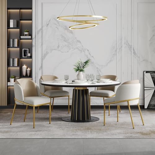 Pangshiyuan 4 St Moderner Stuhl mit Schrägstuhlbein und Verstellbare Füße, Ergonomisch, Vielseitig Einsetzbar, Beige, 55x55x85cm Pangshiyuan 4 St Moderner Stuhl mit Schrägstuhlbein und Verstellbare Füße, Ergonomisch, Vielseitig Einsetzbar, Beige, 55x55x85cm von Pangshiyuan