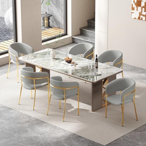 Pangshiyuan 6 St Moderner Stuhl mit Schrägstuhlbein, Verstellbare Füße und Cordstoff, Ergonomisch, Vielseitig Einsetzbar, Grau, 55x55x80cm Pangshiyuan 6 St Moderner Stuhl mit Schrägstuhlbein, Verstellbare Füße und Cordstoff, Ergonomisch, Vielseitig Einsetzbar, Grau, 55x55x80cm von Pangshiyuan