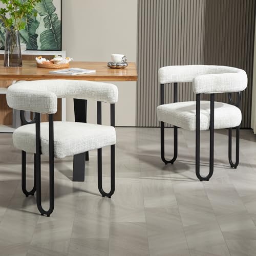 Pangshiyuan Esszimmerstuhl 2er Set mit Chenillebezug, runde Rückenlehne, gepolstert, ergonomisch, Küchenstuhl modern, Wohnzimmerstuhl, Beige, 60x51x72cm Pangshiyuan Esszimmerstuhl 2er Set mit Chenillebezug, runde Rückenlehne, gepolstert, ergonomisch, Küchenstuhl modern, Wohnzimmerstuhl, Beige, 60x51x72cm von Pangshiyuan