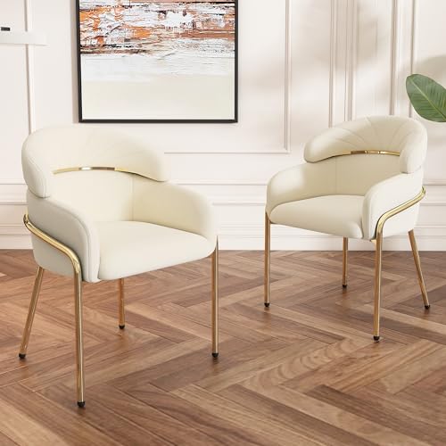 Pangshiyuan Esszimmerstuhl 2er Set mit Samtbezug, Vier Metallbeine, Vielseitig, Moderner Lounge Stuhl, Beige, Ideal für Wohnzimmer oder Schlafzimmer Pangshiyuan Esszimmerstuhl 2er Set mit Samtbezug, Vier Metallbeine, Vielseitig, Moderner Lounge Stuhl, Beige, Ideal für Wohnzimmer oder Schlafzimmer von Pangshiyuan