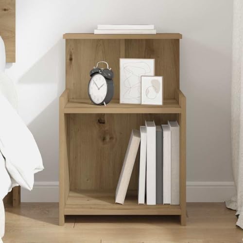 Pangshiyuan Nachttisch aus Holzwerkstoff mit Schublade, Schlankes Modernes Design, Kompakter Beistelltisch, Ideal für Schlafzimmer, Eiche Handwerklich, 40W x 35D x 60H cm Pangshiyuan Nachttisch aus Holzwerkstoff mit Schublade, Schlankes Modernes Design, Kompakter Beistelltisch, Ideal für Schlafzimmer, Eiche Handwerklich, 40W x 35D x 60H cm von Pangshiyuan