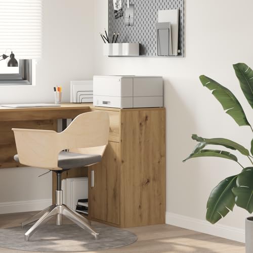 Pangshiyuan Rustic Storage Cabinet with Distressed Wood Finish, 1 Door, 1 Drawer, Compact Design, Storage for Dining Room, Living Room, Kitchen, Brown Pangshiyuan Rustic Storage Cabinet with Distressed Wood Finish, 1 Door, 1 Drawer, Compact Design, Storage for Dining Room, Living Room, Kitchen, Brown von Pangshiyuan