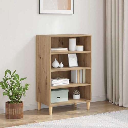 Pangshiyuan Sideboard aus Holzwerkstoff in Eiche-Optik, Modernes Wohnzimmer Buffet mit 2 Türen und Regalen, Stauraum Möbel für Esszimmer & Flur, 57W x 35D x 89.5H cm Pangshiyuan Sideboard aus Holzwerkstoff in Eiche-Optik, Modernes Wohnzimmer Buffet mit 2 Türen und Regalen, Stauraum Möbel für Esszimmer & Flur, 57W x 35D x 89.5H cm von Pangshiyuan