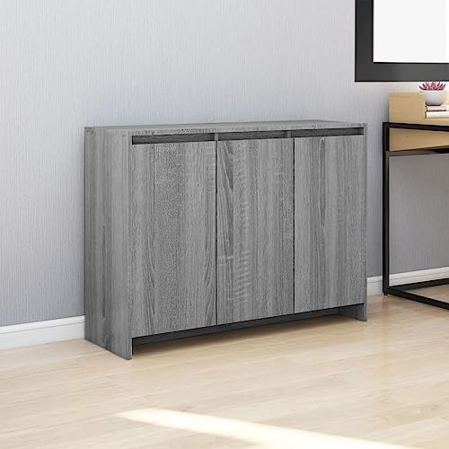 Pangshiyuan Sideboard with Cold-Rolled Steel Frame, 6 Compartments, 3 Doors, Modern Design, Storage Cabinet for Living Room and Office, Anthracite, 99x39x73 cm Pangshiyuan Sideboard with Cold-Rolled Steel Frame, 6 Compartments, 3 Doors, Modern Design, Storage Cabinet for Living Room and Office, Anthracite, 99x39x73 cm von Pangshiyuan