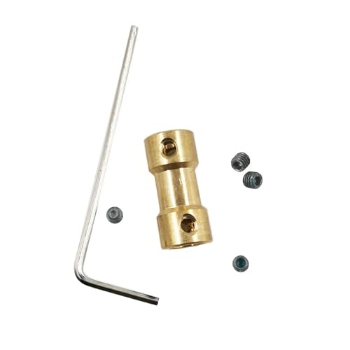 Pangyoo 1 Satz Kupfer-Metallwellenkupplungen 2 mm 2,3 mm 3 mm 3,17 mm 4 mm 5 mm 6 mm Lochkupplungen(4mm x 6mm) von Pangyoo