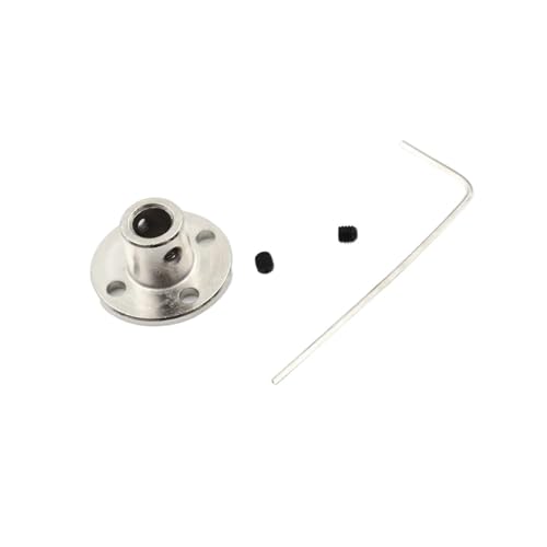 Pangyoo 1 Stück starre Flanschkupplung, 3 mm, 4 mm, 5 mm, 6 mm, 7 mm, 8 mm, 10 mm Bohrung, Motorführung, Wellenkupplung, Stützverbinder(10mm) von Pangyoo