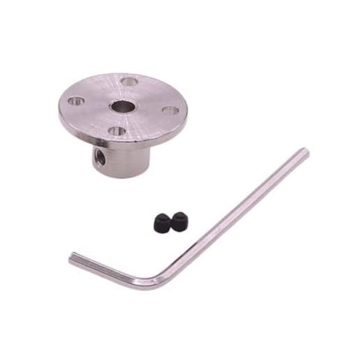 Pangyoo 1 Stück starre Flanschkupplung 2 mm 3 mm 3,17 mm 4 mm 5 mm 6 mm 6,35 mm Motorführungswellenkupplung 3D-Druckeranschluss(6mm) von Pangyoo