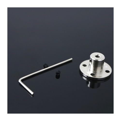 Pangyoo 1 Stück starre Flanschkupplung 3 mm 3,17 mm 4 mm 5 mm 6 mm 6,35 mm 14 mm Motorführungswellenkupplung Getriebewellenlagerverbinder(7MM bore) von Pangyoo