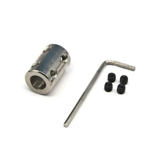 Pangyoo 1 Stück starre Wellenkupplung, 22 mm Länge, Motorbackenkupplung, Getriebestahl-Wellenverbinderkupplung(4mm to 6mm) von Pangyoo