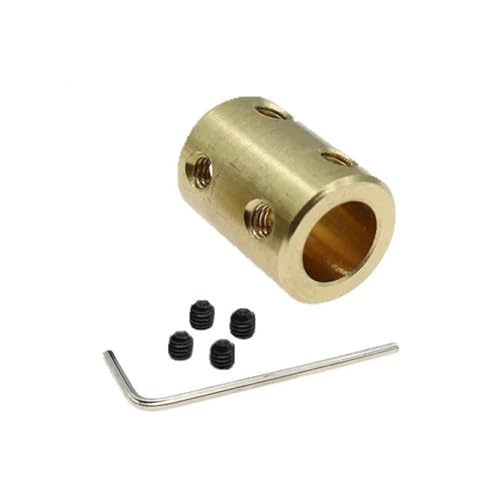 Pangyoo 1pc Messing Starre Welle Hülse Motor Kupplung 3,17mm 4mm 5mm Adapter Übertragung Stecker 6mm 8mm 10mm 12mm Boot Auto Modell Koppler(3.17mm x 3.17mm) von Pangyoo