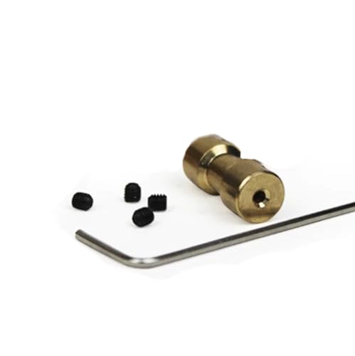 Pangyoo 1pc Schrittmotor Kupplung 9mm Durchmesser 20mm Länge Messing Starre Getriebe Komponente Flugzeug Auto Modell Welle stecker(3mm X 3mm) von Pangyoo