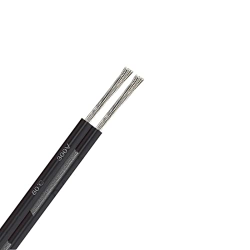 Pangyoo Elektrischer Draht 2-poliger 3528 2835-Lichttreiber-Elektrodraht, 2-poliges Elektrokabel, 20 AWG verzinnte Kupferdrähte (Color : 2pin Black White, Size : 30m) von Pangyoo