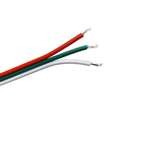 Pangyoo Elektrischer Draht 3-poliges LED-Kabel, 2/3/4/5/6-poliges Lichtverlängerungskabel, RGB-Elektrokabel(Color:3 Pin,Size:10m) von Pangyoo