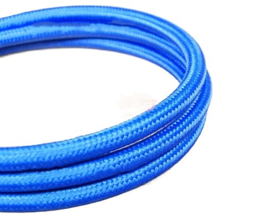 Pangyoo Elektrischer Draht Verdrilltes Kabel for Pendelleuchten, 2 x 0,75 mm Draht for Pendelleuchten, Textil-Overhead-Elektrokabel, 2 m/5 m/10 m(Color:Deep blue color,Size:8meter) von Pangyoo