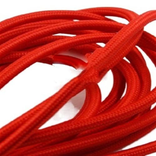 Pangyoo Elektrischer Draht Verdrilltes Kabel for Pendelleuchten, 2 x 0,75 mm Draht for Pendelleuchten, Textil-Overhead-Elektrokabel, 2 m/5 m/10 m(Color:Red color,Size:8meter) von Pangyoo