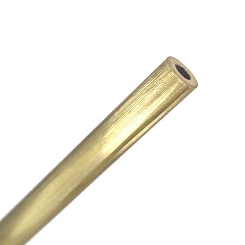 Pangyoo Messinghohlrohr Nahtloses Metallkapillarrohr 0,8 mm 1 mm 2 mm 2,5 mm 4 mm 6 mm 6,5 mm 7 mm 8 mm(2.5x0.5x500mm) von Pangyoo