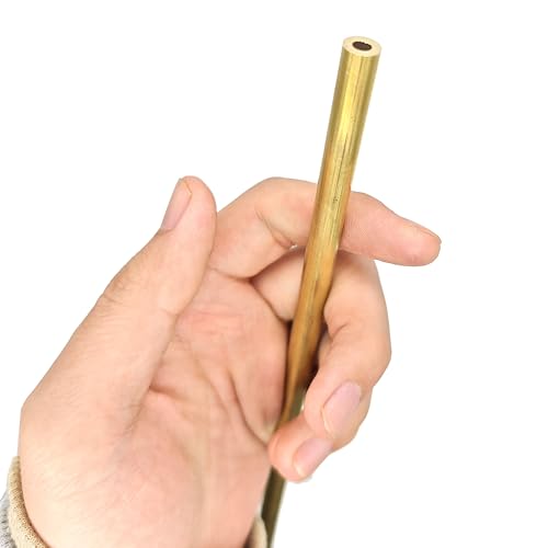 Pangyoo Messingrohre for Heimwerkerprojekte, rundes Rohr mit Durchmesser 2 mm bis 12 mm, Länge 300 mm, Wandstärke 0,5 mm(3mm) von Pangyoo