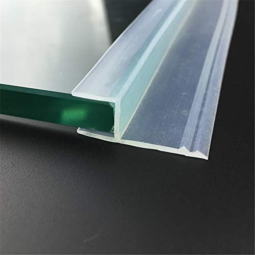 Pangyoo PYouo-Dichtungsband 6-12mm Glasdichtungen Frameless Dusche Badezimmer Tür Fenster Balkon Bildschirm Dichtungsleiste Weathertrip, Effiziente Abdichtung (Length : 5M, Thickness : 8mm) von Pangyoo