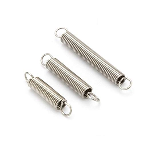 Pangyoo PYouo-Druckfeder, 10Pcs, Draht Dia 0.3mm Edelstahl-304 Dual-Haken kleine Zugfeder, Außen-Ø 2mm 3mm 4mm Länge 10-50mm, Federn Zubehör (Length : 30mm, Outer Diameter : 3mm) von Pangyoo