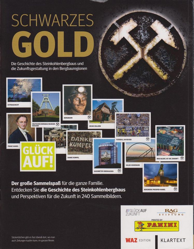 Panini Bücher-Adventskalender Schwarzes GOLD - Sammel Sticker - 1 Album Panini Bücher-Adventskalender Schwarzes GOLD - Sammel Sticker - 1 Album von Panini