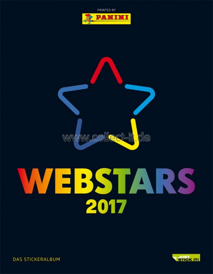 Panini Bücher-Adventskalender Webstars 2017 - Yutube Instagram Stars Sticker - Album von Panini