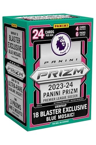Panini Prizm English Premier League EPL Soccer Hobby Blaster Box (Blue Mosaic Prizms) von Panini