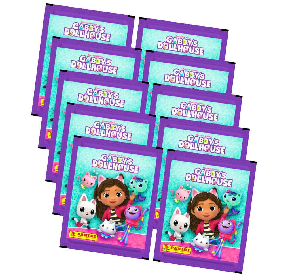 Panini Sticker Gabby's Doolhouse Sticker - Sammelsticker (2024) - 10 Tüten, Gabby's Doolhouse Sticker - Sammelsticker (2024) - 10 Tüten von Panini