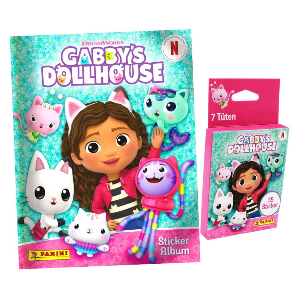 Panini Sticker Gabby's Doolhouse Sticker - Sammelsticker - 1 Album + 1 Blister, Gabby's Doolhouse - Sammelsticker - 1 Album + 1 Blister von Panini