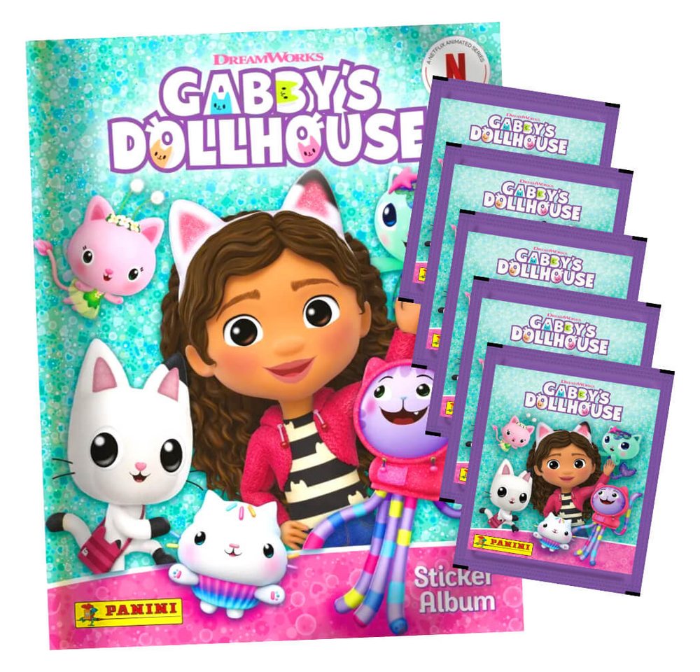 Panini Sticker Gabby's Doolhouse Sticker - Sammelsticker - 1 Album + 5 Tüten, Gabby's Doolhouse - Sammelsticker - 1 Album + 5 Tüten Panini Sticker Gabby's Doolhouse Sticker - Sammelsticker - 1 Album + 5 Tüten, Gabby's Doolhouse - Sammelsticker - 1 Album + 5 Tüten von Panini
