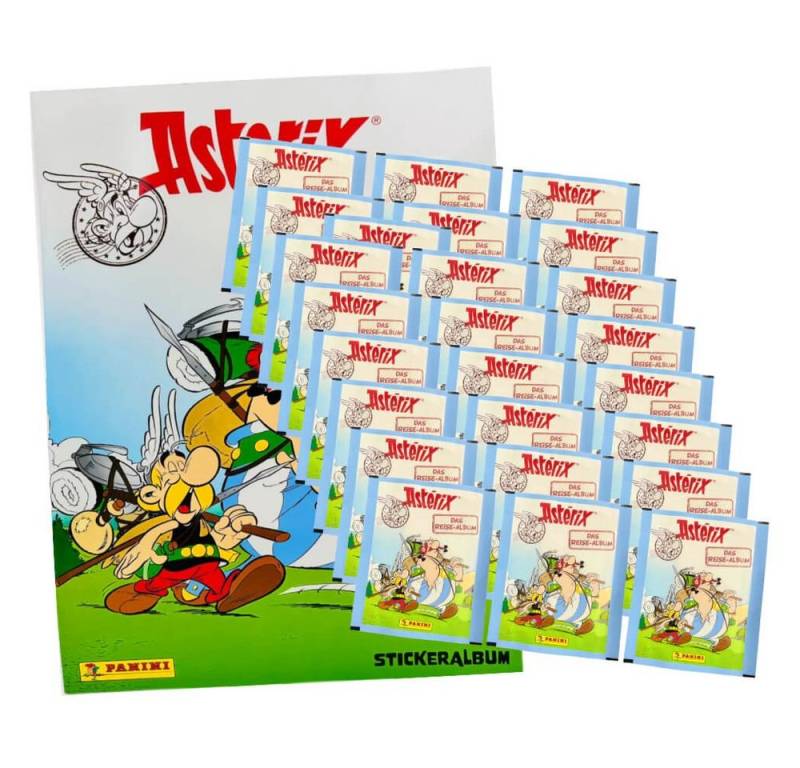 Panini Sticker Panini Asterix Sticker - Reisealbum Sammelsticker (2023) - 1 Album +, (Set), Asterix Sticker - Reisealbum Sammelsticker (2023) - 1 Album + 25 Tüten von Panini