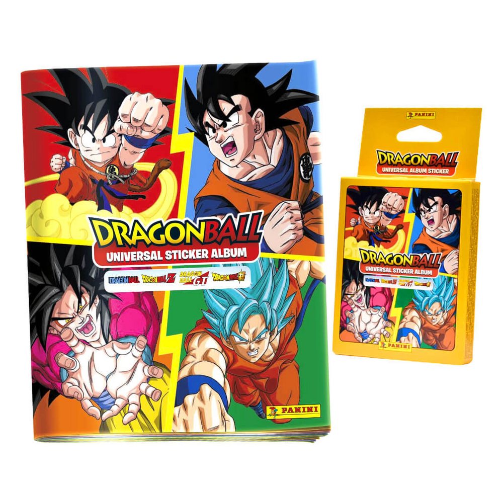 Panini Sticker Panini Dragon Ball Universal Sticker - Sammelsticker (2024) - 1 Album, (Set), Dragon Ball Universal Sticker - Sammelsticker - 1 Album + 1 Blister von Panini