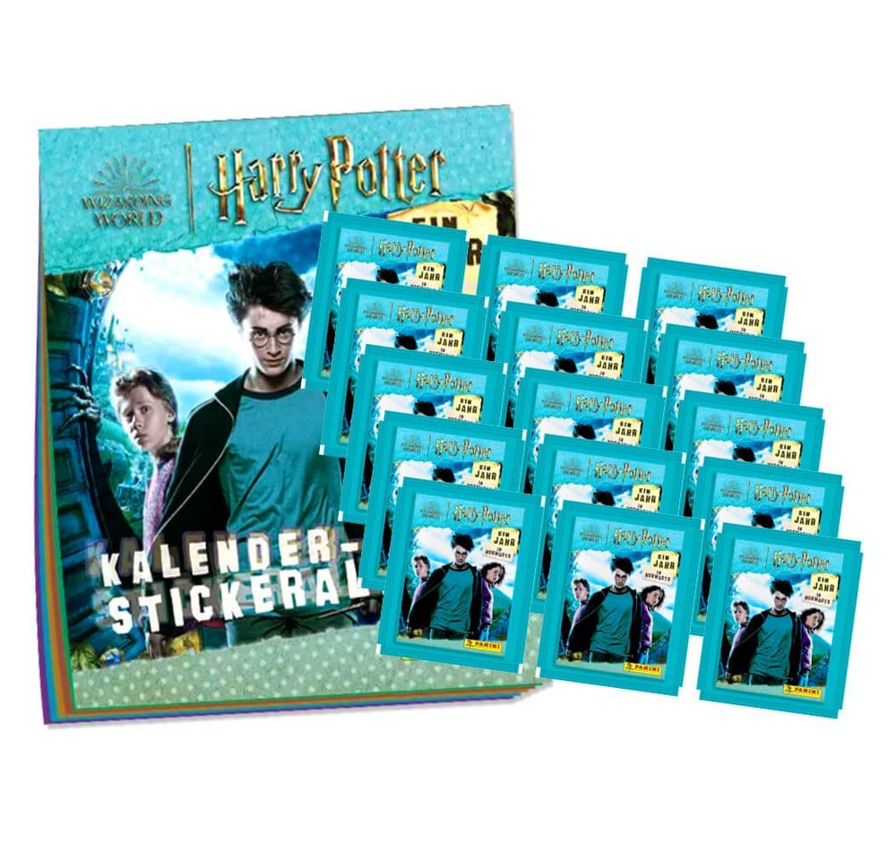 Panini Sticker Panini Harry Potter Sticker - Ein Jahr in Hogwarts (2023) - 1 Album +, (Set), Harry Potter - Ein Jahr in Hogwarts - 1 Album + 15 Tüten Sammelsticker von Panini