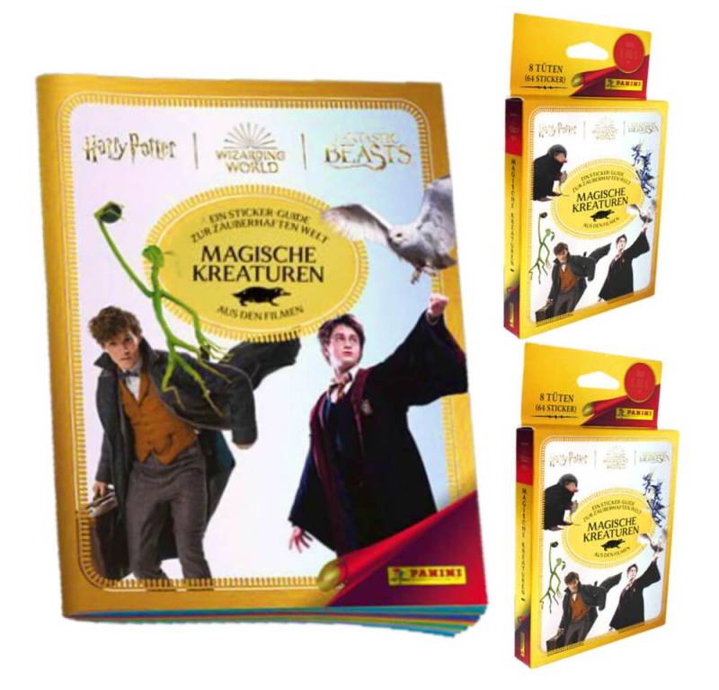 Panini Sticker Panini Harry Potter Sticker - Magische Kreaturen (2023) - 1 Album + 2, (Set), Sammelsticker von Panini