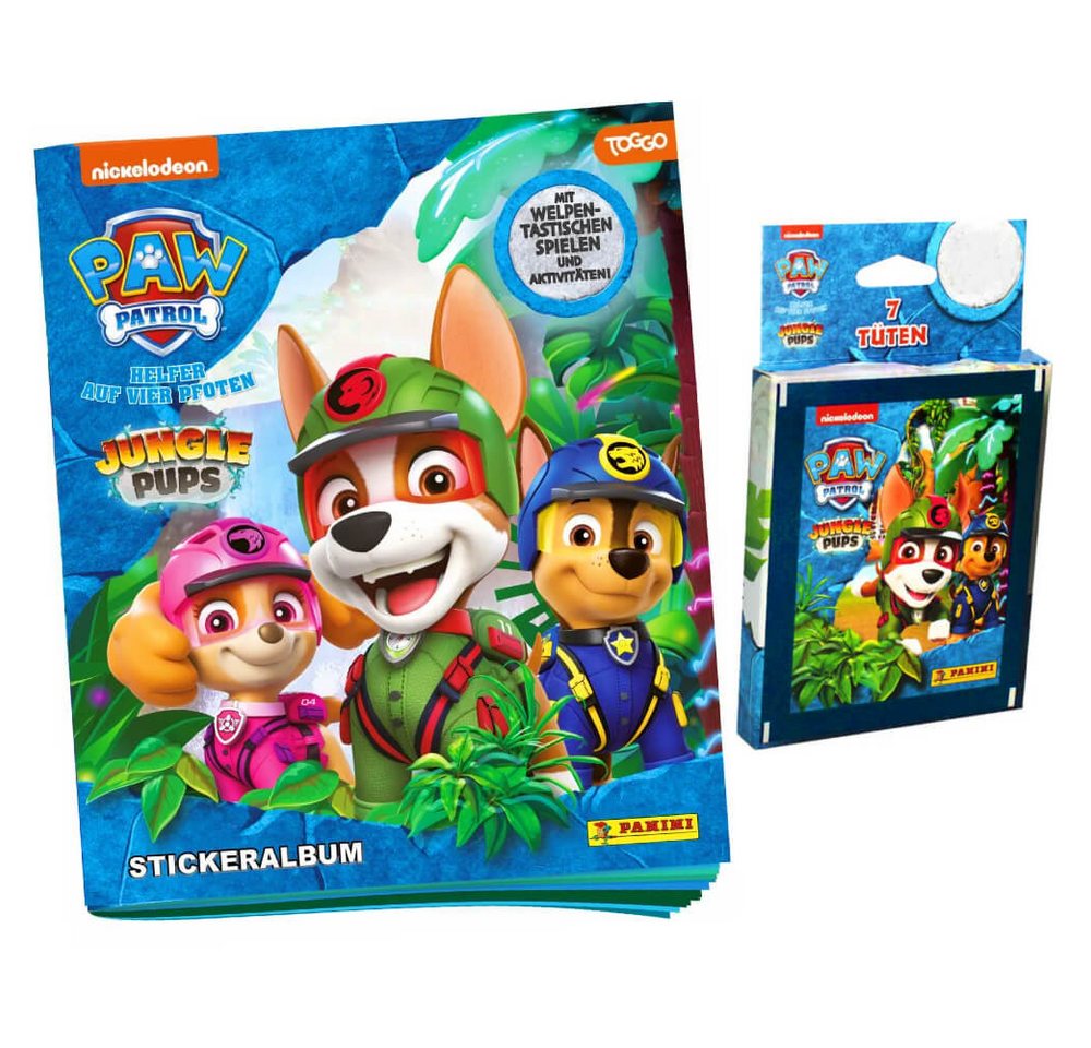 Panini Sticker Panini Paw Patrol Sticker Serie 10 - Jungle Pups (2024), Paw Patrol Sticker - Jungle Pups - 1 Album + 1 Blister von Panini