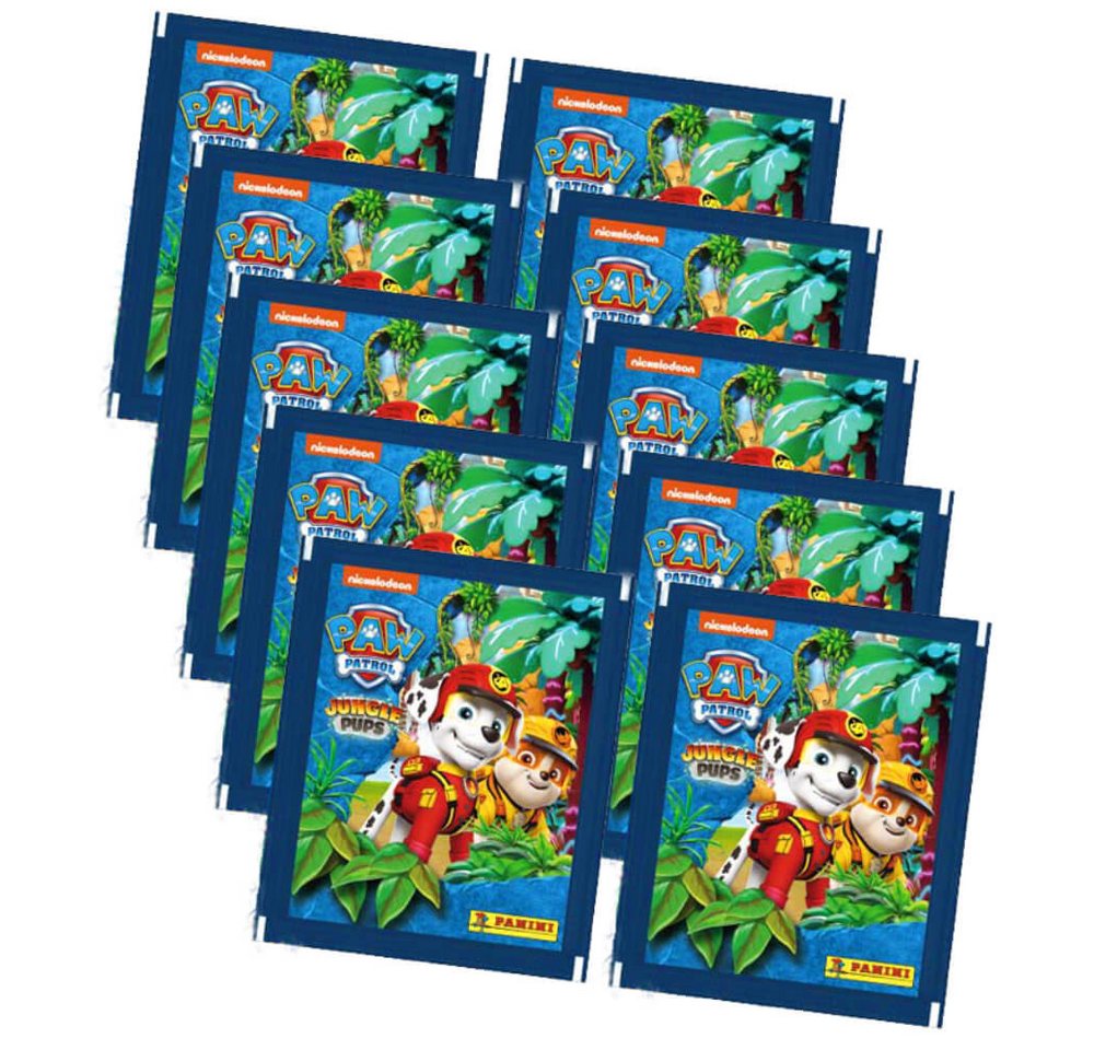Panini Sticker Panini Paw Patrol Sticker Serie 10 - Jungle Pups (2024), Paw Patrol Sticker - Jungle Pups - 10 Tüten von Panini