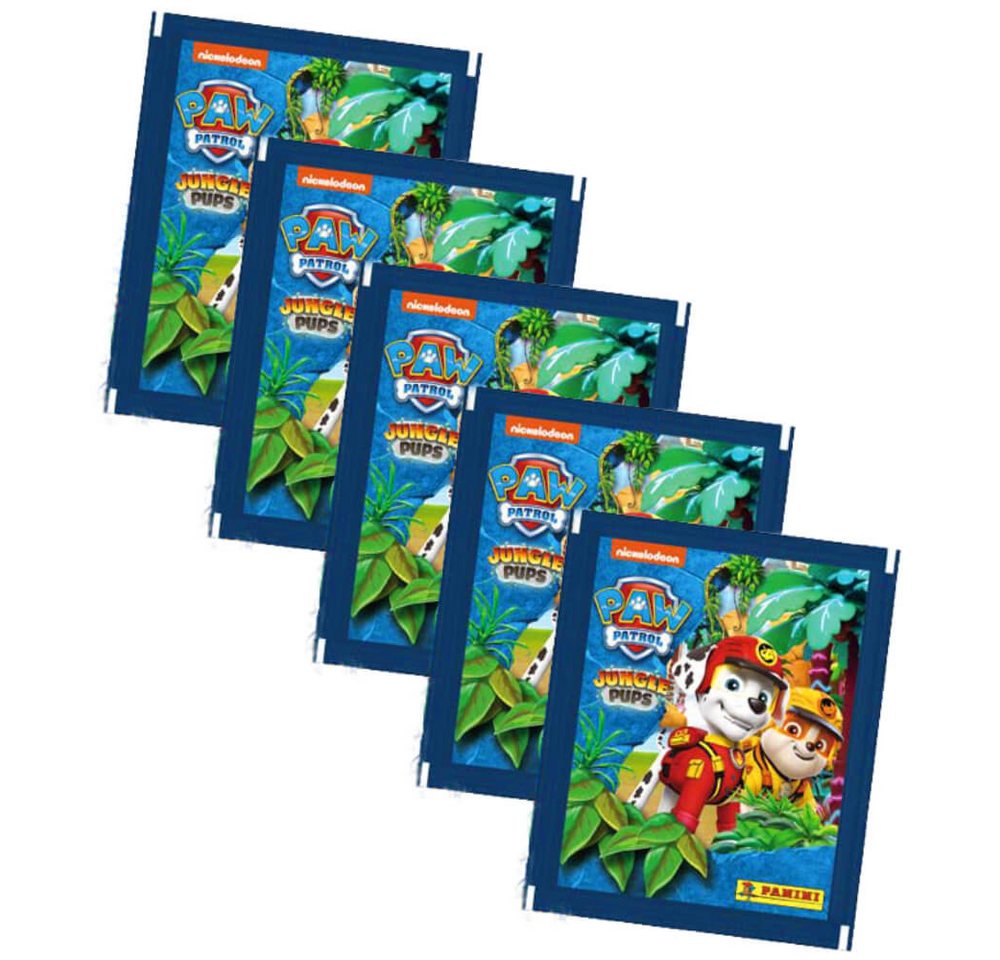 Panini Sticker Panini Paw Patrol Sticker Serie 10 - Jungle Pups (2024) - 5 Tüten, Paw Patrol Sticker - Jungle Pups - 5 Tüten von Panini