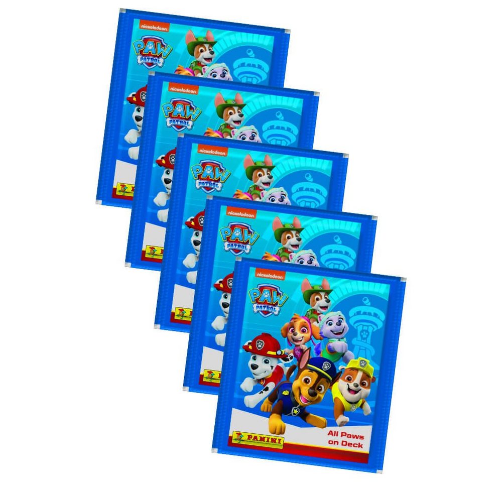 Panini Sticker Panini Paw Patrol Sticker Serie 7 - Bereit zum Einsatz - 5 Tüten Samme, (Set), Paw Patrol Serie 7 - Bereit zum Einsatz - 5 Tüten Sammelsticker von Panini