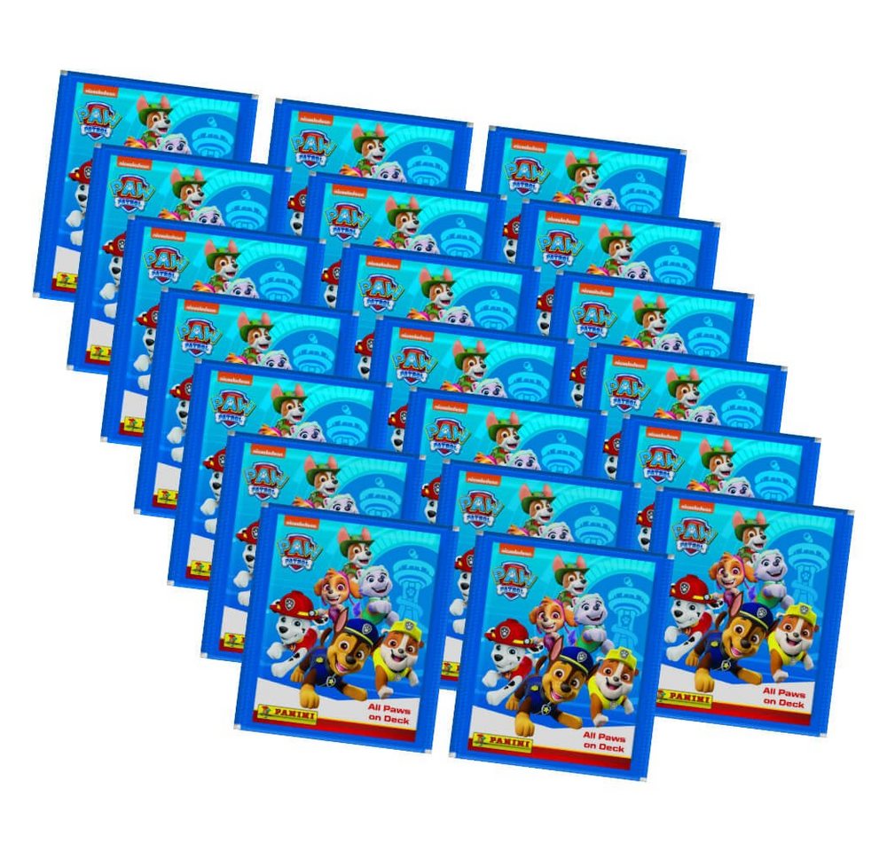Panini Sticker Panini Paw Patrol Sticker Serie 7 - Bereit zum Einsatz - 20 Tüten, (Set), Sammelsticker von Panini