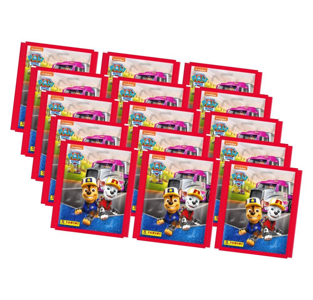 Panini Sticker Panini Paw Patrol Sticker Serie 9 - Big Truck (2023) - 15 Tüten Sammel, (Set), Paw Patrol Sticker - Big Truck 2023 - 15 Tüten von Panini