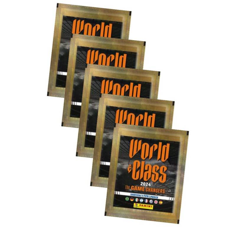 Panini Sticker Panini World Class 2024 Fussball Sticker - 5 Tüten Sammelsticker, (Set), World Class 2024 Sticker - 5 Tüten Sammelsticker von Panini