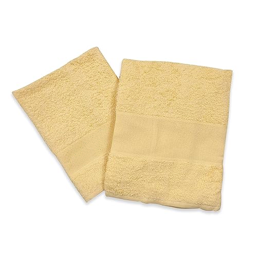 Panini-Textilien, Set/Paar Handtücher, große und kleine Aida-Stoffe 9 cm für Stickereien, 100 % Baumwolle, Gästetücher, Handtücher für Badezimmer von Panini Tessuti