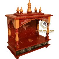 Holzstempel Pooja-Raum-Dekor Handgefertigte Wandbehang Mandir Pooja Ghar Mandap Für Anbetung Wohnkultur Kunst von PanjiArtExport